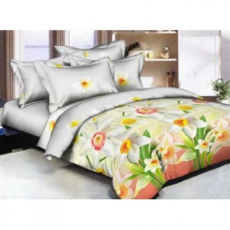 Постельное белье евро «Нарциссы» Постельное белье евро «Нарциссы»