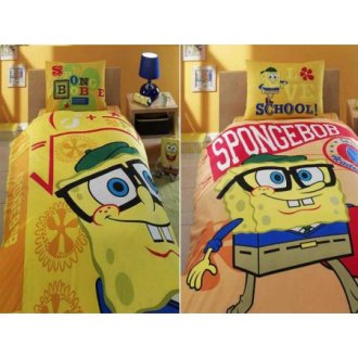 Детское постельное белье Tac ранфорс Sponge Bob academics