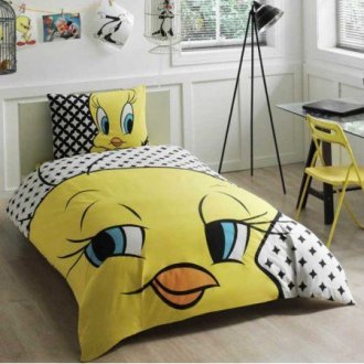 Детское постельное белье TAC ранфорс Tweety Stars
