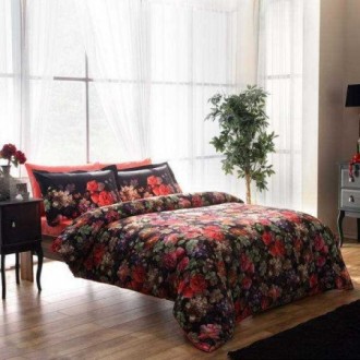 Постельное белье Tac сатин Digital Despina fusya v01 фуксия