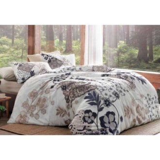 Постельное бельё евро "Bertha Kahve"