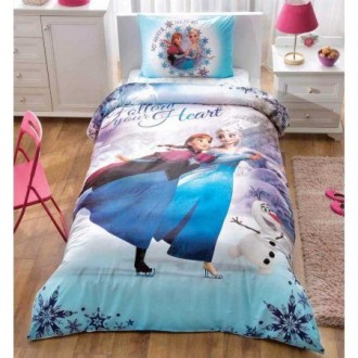 Дитяча постільна білизна TAC ранфорс Disney Frozen My Hero