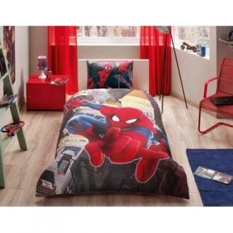 Детское постельное белье Tac ранфорс Spider Man In City