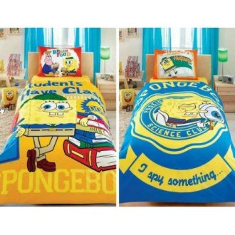 Детское постельное белье Tac ранфорс Sponge Bob Students Детское постельное белье Tac ранфорс Sponge Bob Students