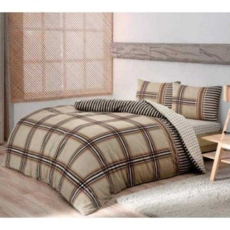 Фланелевое постельное бельеTAC Avita Camel