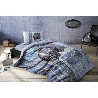 Подростковое постельное бельё TAC Listen V01 Mavi