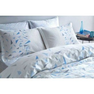 Постельное бельё TAC Satin Glow Crystal Mavi светящееся