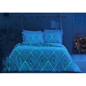Светящееся постельное бельё TAC сатин Gina Mavi евро