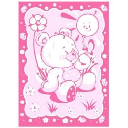 Детское одеяло Vladi "Медвежонок" Люкс розовый