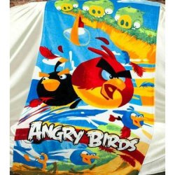 Детское пляжное полотенце Angry Birds Детское пляжное полотенце Angry Birds