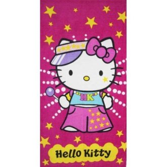 Детское пляжное полотенце Hello Kitty