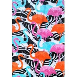 Пляжное полотенце Фламинго