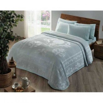 Летнее постельное бельё Пике Helena Su Yesil Летнее постельное бельё Пике Helena Su Yesil