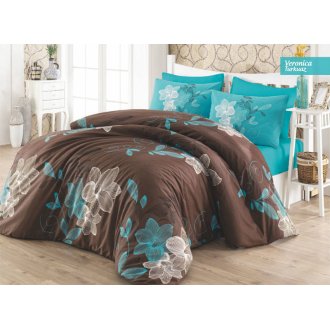 Постельное бельё Ecosse ранфорс Veronica Turkuaz