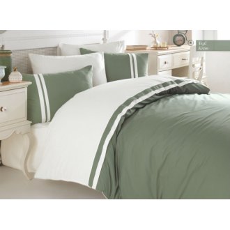 Постельное бельё Ecosse ранфорс Delux Duet Yesil krem