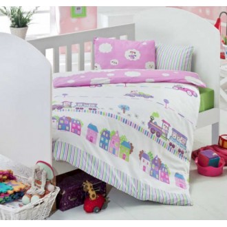 Детское постельное белье в кроватку Eponj Home Tren Pembe