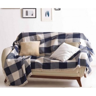 Покрывало Eponj Home Naturel Dama lacivert 165x220