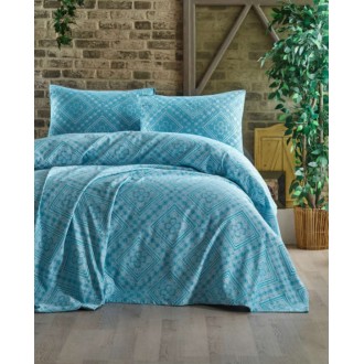 Пике-покрывало с наволочками Square a.mavi