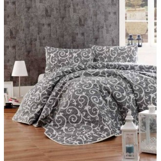 Стёганое покрывало с наволочками Eponj Home B&W Merle siyah