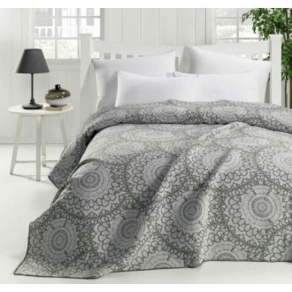 Жаккардовое покрывало Eponj Home Mandala haki 200*230 Жаккардовое покрывало Eponj Home Mandala haki 200*230