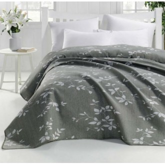 Жаккардовое покрывало Eponj Home Yonca haki 200*230