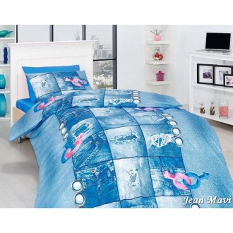 Подростковое постельное бельё First Choice ранфорс Jean Mavi Подростковое постельное бельё First Choice ранфорс Jean Mavi