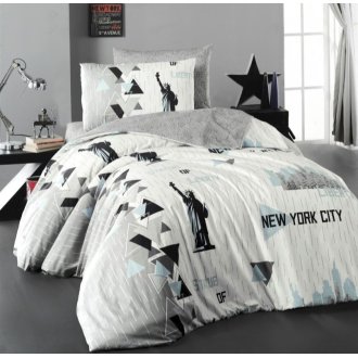Подростковое постельное бельё First Choice ранфорс New York