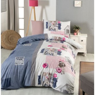 Подростковое постельное бельё First Choice ранфорс Woofy