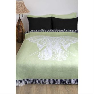 Плед Lotus Zeus Elephant салатовый 140х200