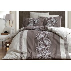 Постельное бельё First Choice ранфорс Nell Kahve