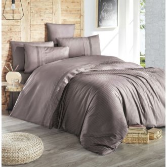 Постельное белье евро First Choice (Турция) Ranforce Deluxe Gala Leylak