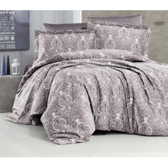 Постельное бельё First Choice сатин Delmor Leylak