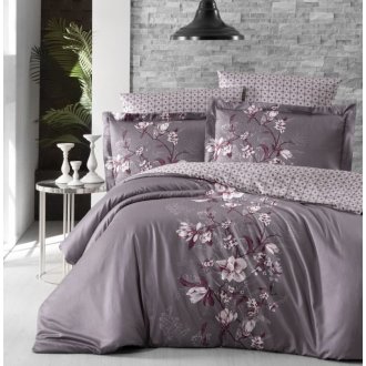 Постельное белье First Choice Satin Cotton Evan Lilac лиловое