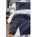 Постельное белье First Choice Satin Cotton Mesi Navy Blue Постельное белье First Choice Satin Cotton Mesi Navy Blue
