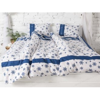 Фланелевое постельное белье 40-0996 Navi