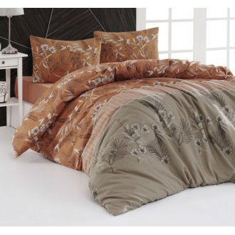 Фланелевое постельное белье First Choice Burrell Taba евро