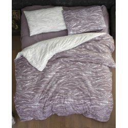 Фланелевое постельное белье First Choice Larnell Lilac евро