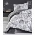 Фланелевое постельное белье First Choice Rozen Gri евро