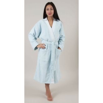 Женский махровый халат Deco Bianca 52001 V4 аква S/M