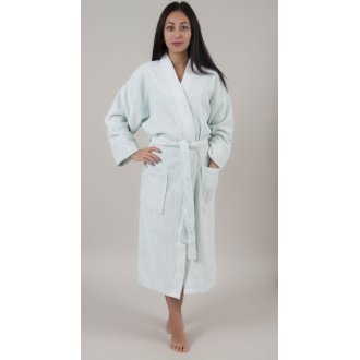 Женский махровый халат Deco Bianca 52001 V1 mint ментоловый