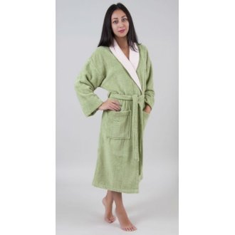 Женский махровый халат Deco Bianca 52007 V1 yesil зеленый S/M