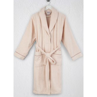 Женский махровый халат Irya Roya somon лососевый