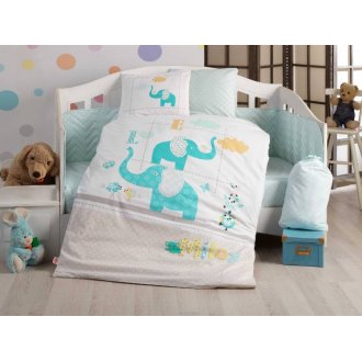 Детское постельное белье Hobby Pretty бирюзовый