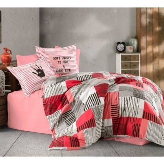 Постельное бельё Poplin Bermuda коралловый