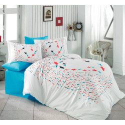Детское постельное белье Hobby poplin Delfina бирюзовое