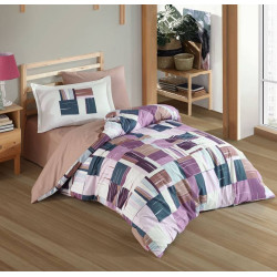 Подростковое постельное белье Hobby poplin Dream бордо