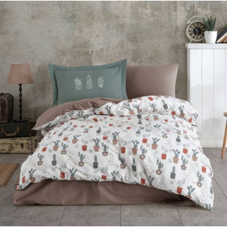 Подростковое постельное белье Hobby Poplin Paradise коричневое