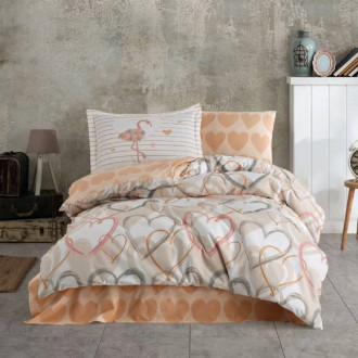 Дитяча постільна білизна Hobby Poplin Diana коричньова Дитяча постільна білизна Hobby Poplin Diana коричньова