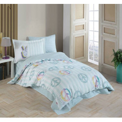 Детское постельное белье Hobby Poplin Peace зеленое