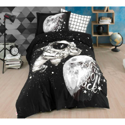Детское постельное белье Hobby Poplin Galaxy темно-серое